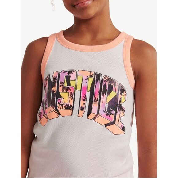 Justice Girls Knot Front Graphic T-Shirts & Tank Top 3-Pack Size M (10) - Picture 13 of 13